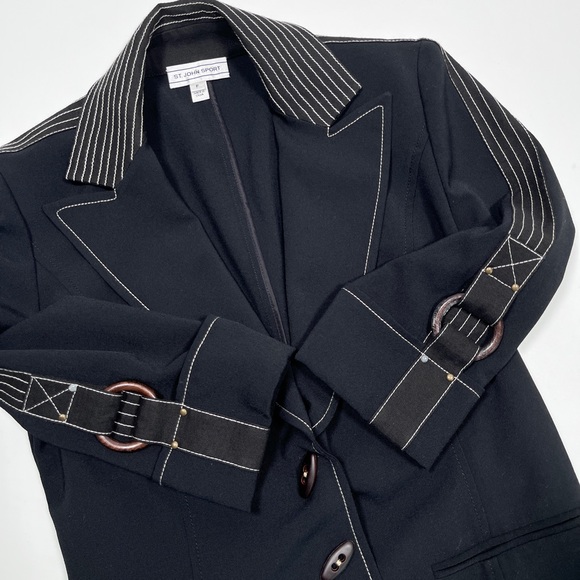 ST. JOHN sport 3/4 sleeve jacket P - Picture 12 of 16